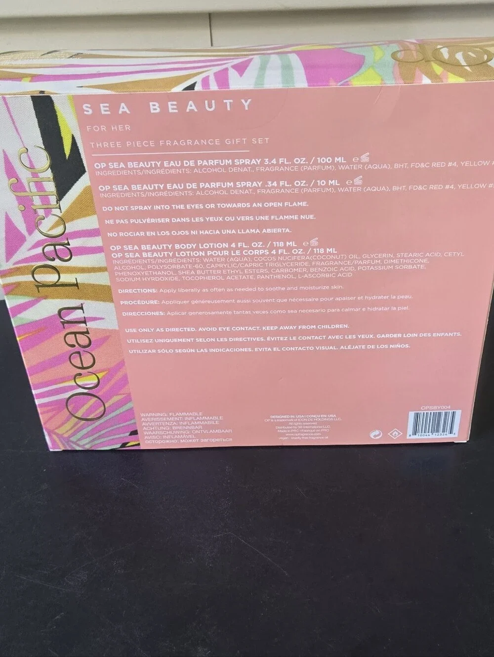 OP Sea Beauty Pink Fragrance & Body Lotion Set